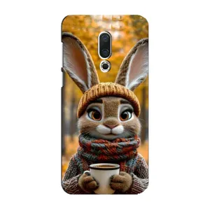 Печатный чехол «Зверята с кофе» для Meizu 16 Plus (Зайчик с кофе)