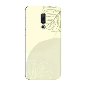Чехол цветочный дизайн для Meizu 16 Plus (Зелёный фон)