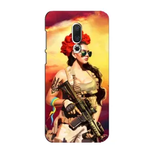 ЗСУ Чехлы (TPU) для Meizu 16 Plus (Женщина солдат)