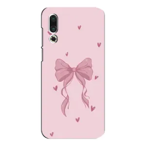 Чехол банты для Meizu 16s (Бант на розовом)
