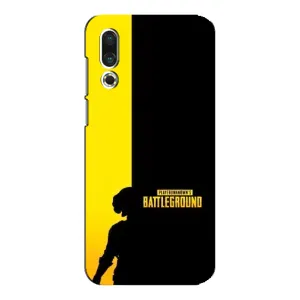 Чехол (TPU) с картинкой "Лого Пабг" на Мейзу 16с (Battlegrounds)