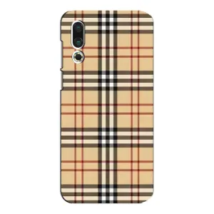 Чехол с рисунком «Burberry стиль» для Meizu 16s