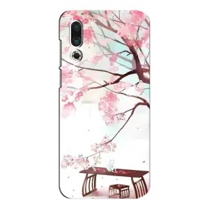 Чехол с принтом САКУРЫ на Meizu 16s (Чайная церемония)