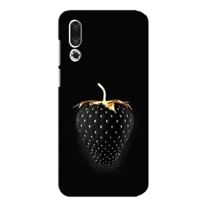 Чехол с изображением вкусной еды для Meizu 16s (Чёрная клубника)