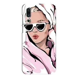 Чехол с картинкой Модные Девчонки Meizu 16s (Девушка в халате)