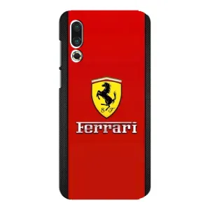 Силіконовий бампер з картинкою машини на Meizu 16s (Ferrari Logo)