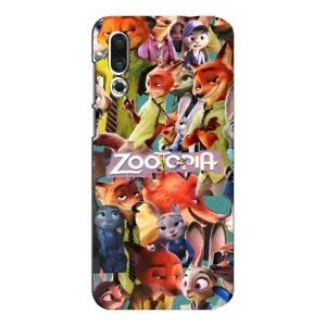 Силиконовый чехол с принтом Зоотрополіс для Meizu 16s (Коллаж героев)