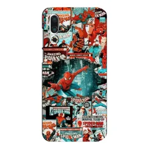 Чехол Супергерой Человека Паука на Meizu 16s (Комиксы Человек Паук)