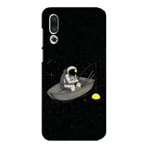 Силиконовый Чехол с принтом "Космонавты" на Meizu 16s (Космонавт на рыбалке)