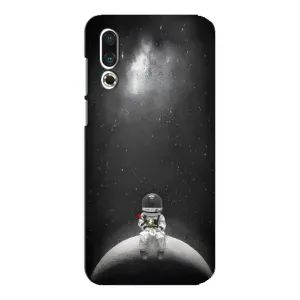 Силиконовый Чехол с принтом "Космонавты" на Meizu 16s (Космонавт романтик)
