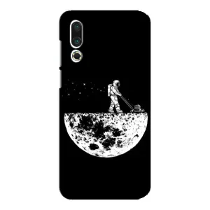 Силиконовый Чехол с принтом "Космонавты" на Meizu 16s (Космонавт)