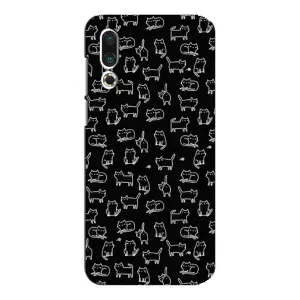 Чохол на тематику: Коти для Meizu 16s (Котики на чорному)