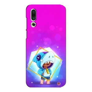 Чехол Бравл Старс для Meizu 16s (Леон в костюме Акулы)