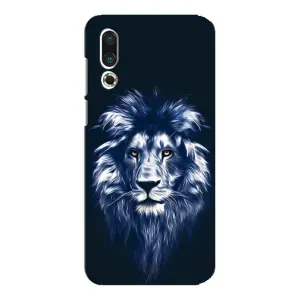 Чохол з картинкою на Meizu 16s (Лев – синій)