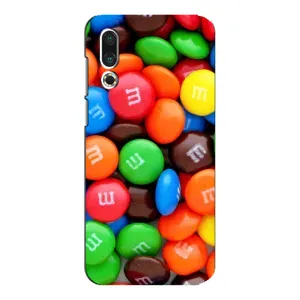 Чехол с изображением вкусной еды для Meizu 16s (Разноцветные M&M'S)