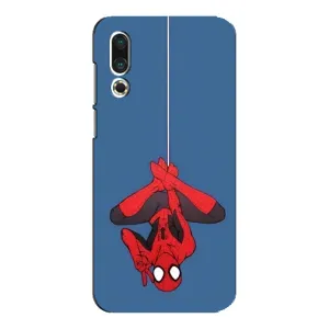 Чехол Супергерой Человека Паука на Meizu 16s (На паутине)