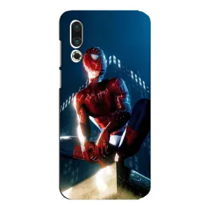 Чехол Супергерой Человека Паука на Meizu 16s (Паук на доме)