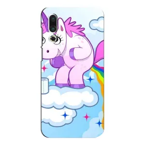 Чехол Unicorn на Meizu 16s (Радуга единорожка)