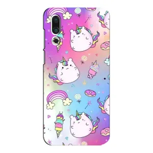 Чехол Unicorn на Meizu 16s (Радуга и Единорог)