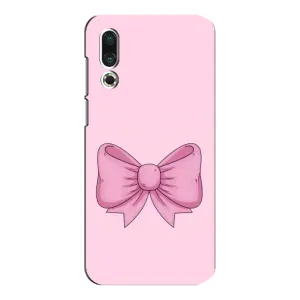 Чехол банты для Meizu 16s (Розовый бантик)