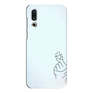 Чохол (Знак сердечка) для Meizu 16s (Сердечко на блакитному)