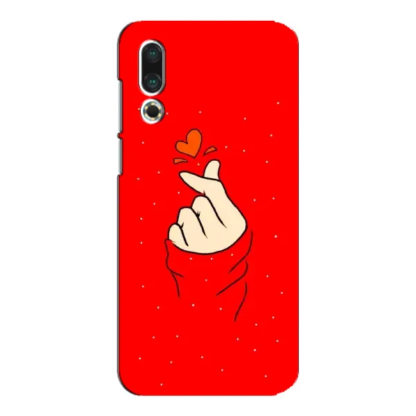 Чехол с рисунком «Сердце на красном» для Meizu 16s Чехол с рисунком «Сердце на красном» для Meizu 16s