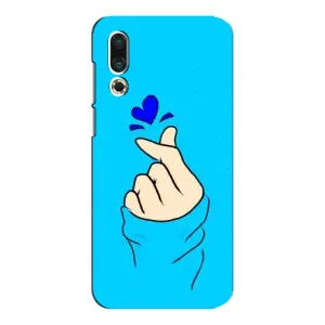 Чохол (Знак сердечка) для Meizu 16s (Сердечко на синоьому)