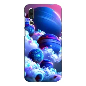Чехлы КОСМОС для Meizu 16s (Синие планеты)