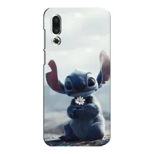 Чехол с рисунком Стич для Meizu 16s (Стич с цветочком)