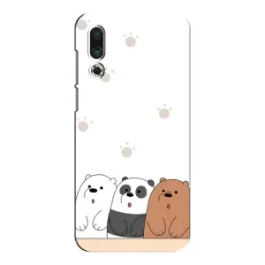 Чохли з зображенням різних тварин на Meizu 16s (Здивовані ведмедики)