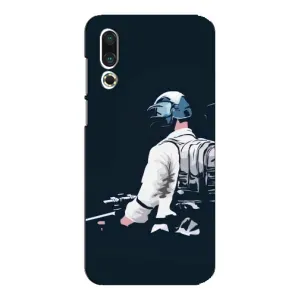 Силиконовый чехол с картинкой "Герой Pubg" на Meizu 16s (В экиперовке)