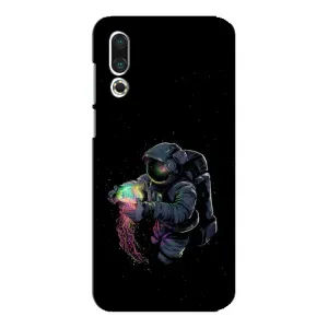 Силиконовый Чехол с принтом "Космонавты" на Meizu 16s (В руках земля)