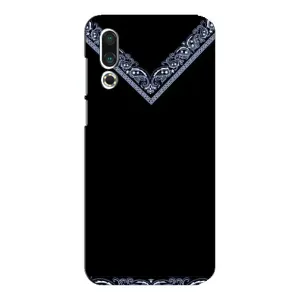 Силиконовый Чехол на Meizu 16s (Воротник вышиванки)