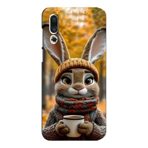 Друкований чохол 'Звірята з кавою' для Meizu 16s (Зайчик з кавою)