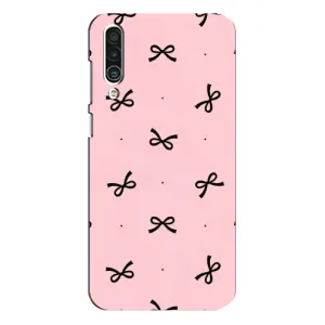 Чехол банты для Meizu 16xs (Черные бантики)