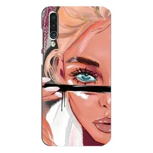 Силіконовый Чохол на Meizu 16xs з картинкой Модных девушек (Дівчина та вії)
