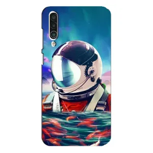 Силіконовый Чохол з принтом "Космонавти" на Meizu 16xs (Космонавт у воді)