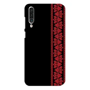 Силиконовый Чехол на Meizu 16xs (Красная Вышиванка)