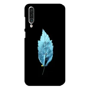 Чехол с картинками на черном фоне для Meizu 16xs (Листочек)