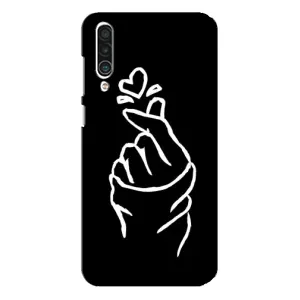 Чехлы (Знак сердечка) на Meizu 16xs (Сердце на черном)
