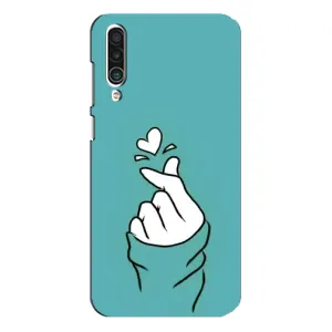 Чехлы (Знак сердечка) на Meizu 16xs (Сердечко на бирюзовом)