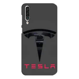 Силіконовий бампер з картинкою машини на Meizu 16xs (Logo TESLA)