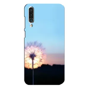 Силиконовый Чехол с одуванчиками на Meizu 16xs (Закат с одуванчиком)