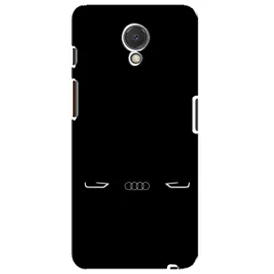 Силіконовий бампер з картинкою машини на Meizu M6s (Сілует Audi)