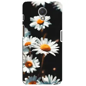 Чехол с ромашками на Meizu M6s (Белые ромашки)