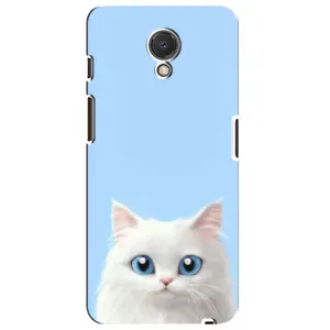 Чехол на тематику: Коты для Meizu M6s (Белый кот)