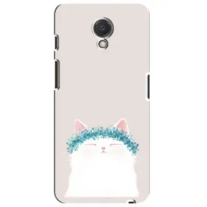 Чехол на тематику: Коты для Meizu M6s (Белый котик)