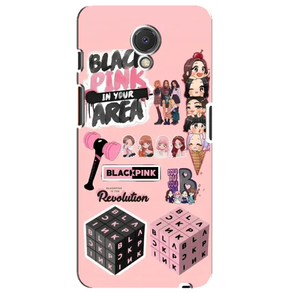 Чехол с рисунком «BLACK PINK коллаж» для Meizu M6s