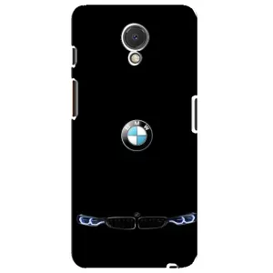 Силіконовий бампер з картинкою машини на Meizu M6s (Чорний BMW)