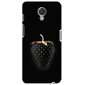 Чехол с изображением вкусной еды для Meizu M6s (Чёрная клубника)